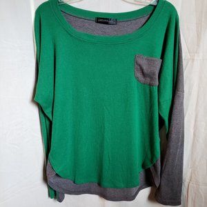 Green & Grey Long Sleeve shirt